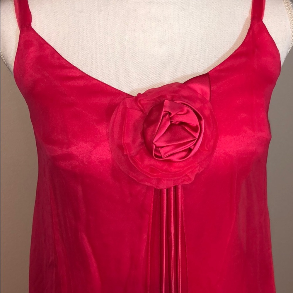 1960s rosette vintage dress bright pink - Picture 2 of 4